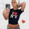 I Love New York Y2K Crop Top