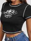 Angel Baby Y2k Crop Top