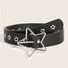 Black Y2K Star Belt