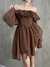 Brown Y2K Dress