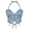 Butterfly Crop Top Y2K