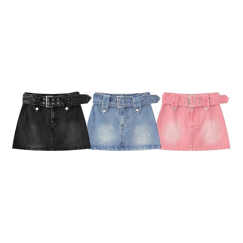 Y2K Denim Mini Skirt