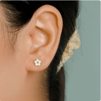 Flower Earrings Studs