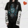 Gothic Print Y2K Shirt