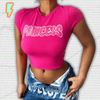 Hot Pink Y2K Baby Tee