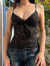 Lace Tank Tops Y2k