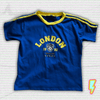 London Y2k Blue Baby Tee