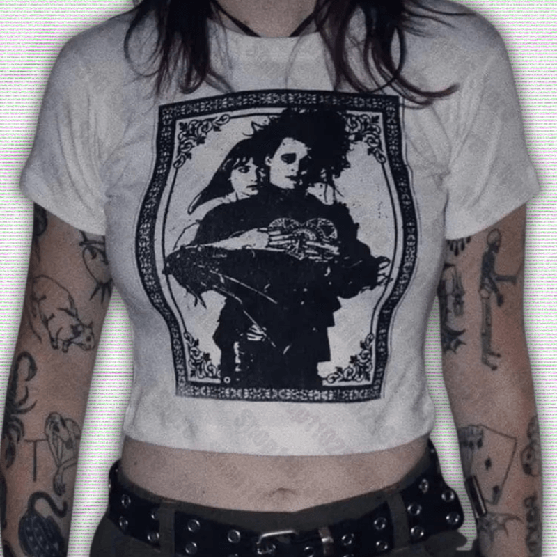 Punk Tee Y2K Crop Top