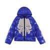 Skeleton Zip Up Hoodie Y2K