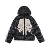 Skeleton Zip Up Hoodie Y2K