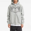 Skull Love Y2K Zip Up Hoodie