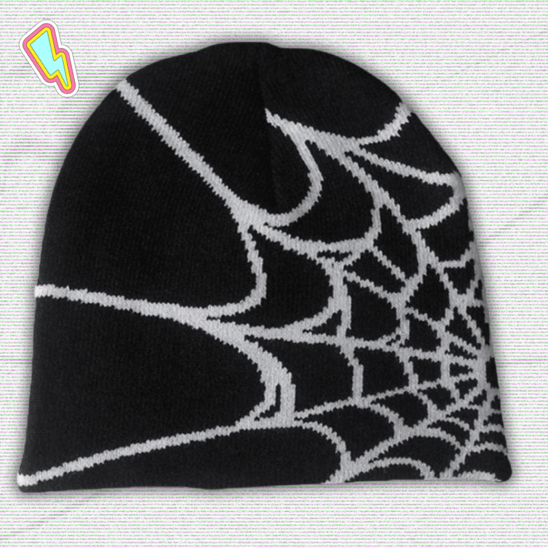 Spider Web Beanie Y2K