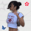 Spider Y2K Crop Top