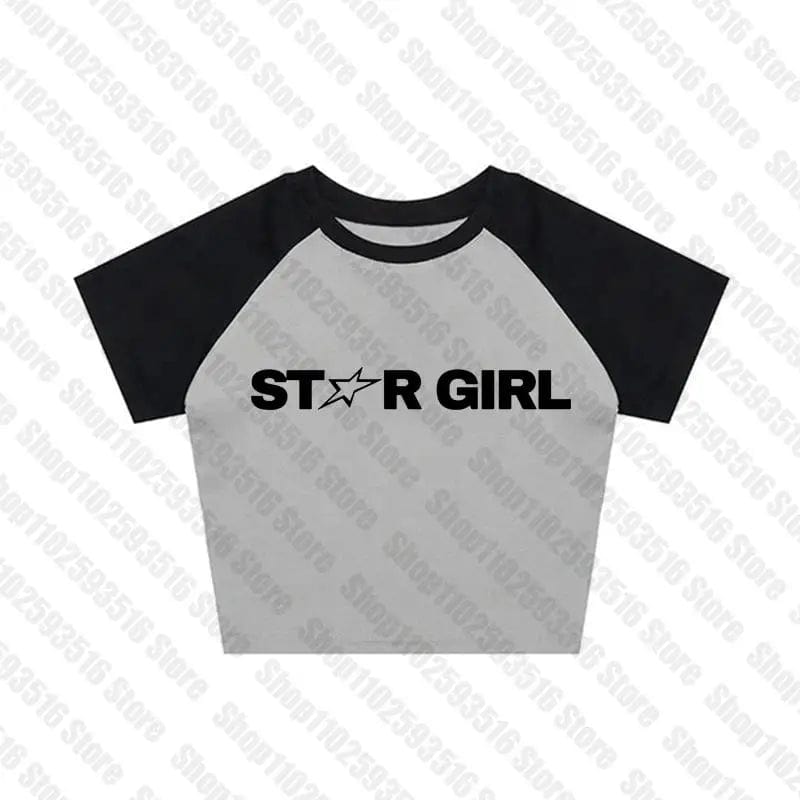 Star Girl Crop Tee Y2K