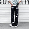 Star Print Denim Jeans