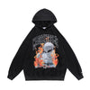 Up In Flames Oversized Y2K Hoodie