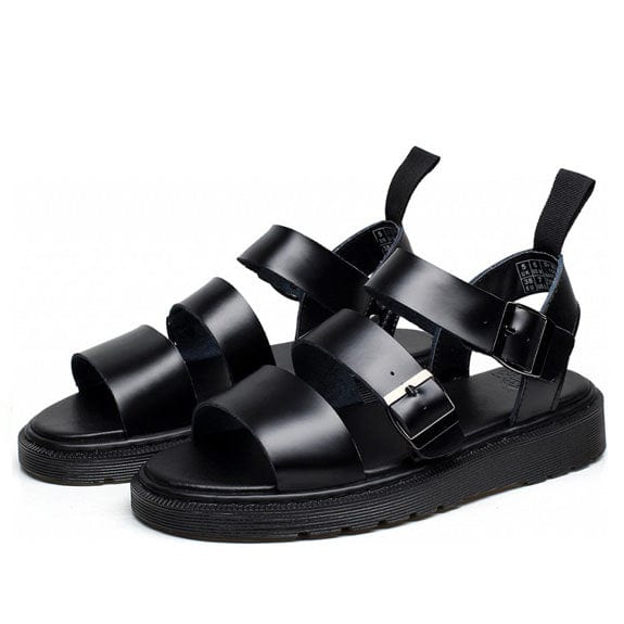 Y2K Asphalt Flat Sandals