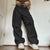 Y2K Black Parachute Pants