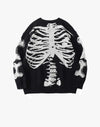 Y2K Bone Print Sweater