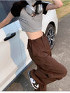 Y2K Brown Cargo Pants