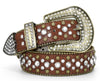 Y2K Brown Rhinestone Belt