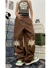 Y2K Brown Track Pants