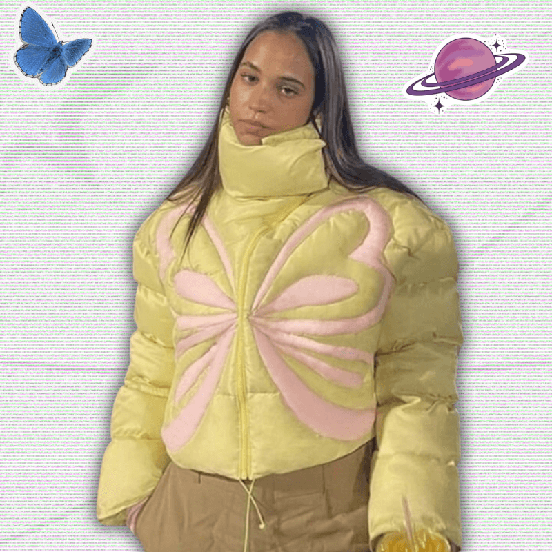 Y2K Butterfly Puffer