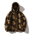 Y2K Cartoon Lamb Wool Coat