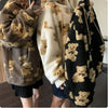 Y2K Cartoon Lamb Wool Coat