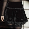 Y2K Cross Black Skirt