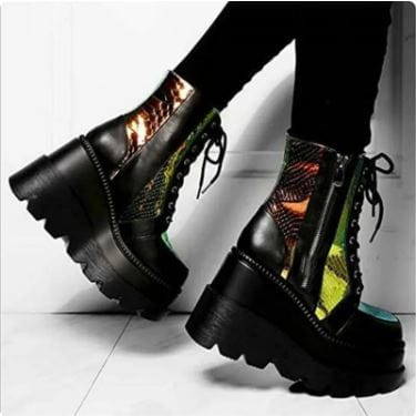 Y2K Designer Platform Boots