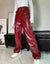 Y2K Faux Leather Pants