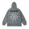 Y2K Full Zip Moon Star Hoodie