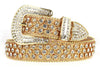 Y2K Gold Rhinestone Belt