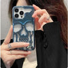 Y2K Gothic Skull iPhone Case