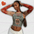 Y2K Graphic Long Sleeve Crop Top