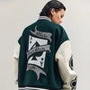 Y2K Green Varsity Jacket