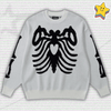 Y2K Knitted Skull Sweater