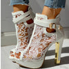 Y2K Lace High Heels