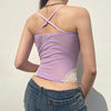 Y2K Lace Trim Tank Top