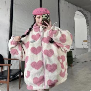 Y2K Lamb Plush Coat