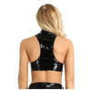 Y2K Leather Crop Top