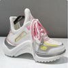 Y2K Leather Platform Sneakers