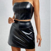 Y2K Leather Skirt