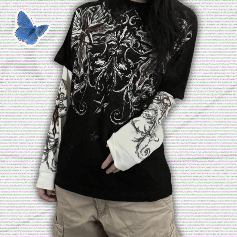 Y2k Long Sleeve Graphic Shirt