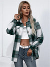 Y2K Long Sleeve Plaid Jacket