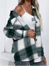 Y2K Long Sleeve Plaid Jacket