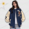 Y2K Navy Blue Varsity Jacket