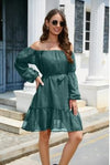 Y2K Off Shoulder Chiffon Dress