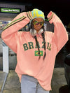 Y2K Oversized Brazil Sweatshirt